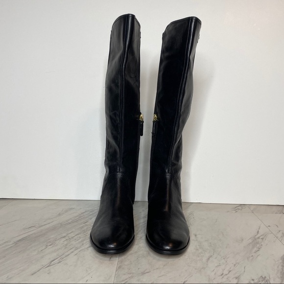 Louise et Cie Verdi Leather Black Stretch Boot 6M - Picture 2 of 15